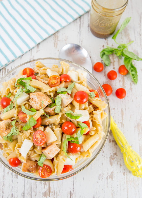 Chicken Caprese Pasta Salad