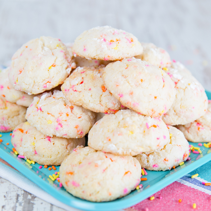 Gooey Sprinkle Cookies