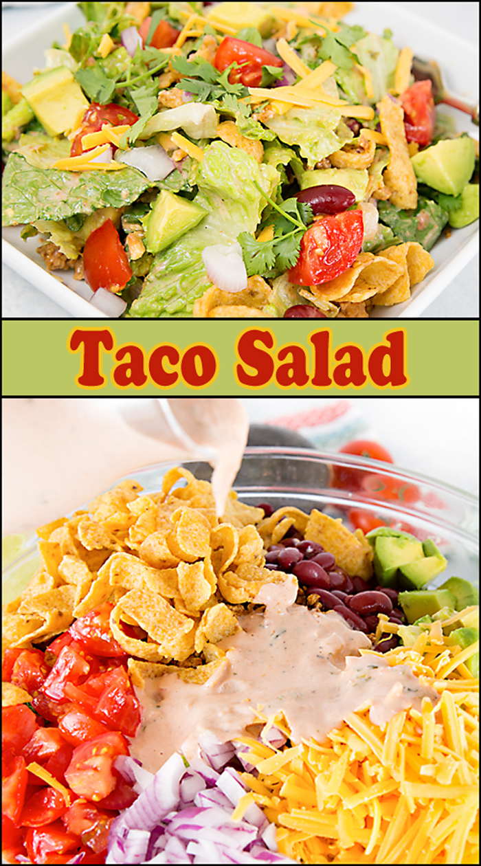 Taco Salad w/Salsa Lime Dressing - Joy In Every Season