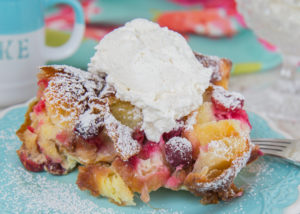 Cranberry Croissant Bread Pudding