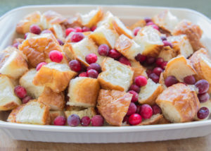 Cranberry Croissant Bread Pudding