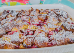 Cranberry Croissant Bread Pudding