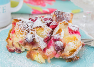 Cranberry Croissant Bread Pudding