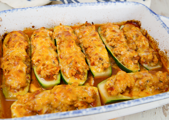 Stuffed Zucchini Boats