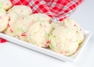 Christmas Gooey Sprinkle Cookies