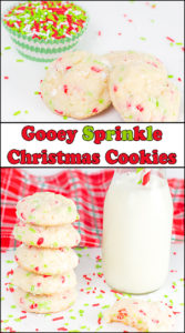 Gooey Sprinkle Christmas Cookiesare a light and buttery cookie filled with colorful red and green sprinkles. Even the Grinch loves these cookies.