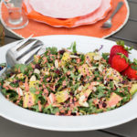 Kale Salad with Strawberry Vinaigrette