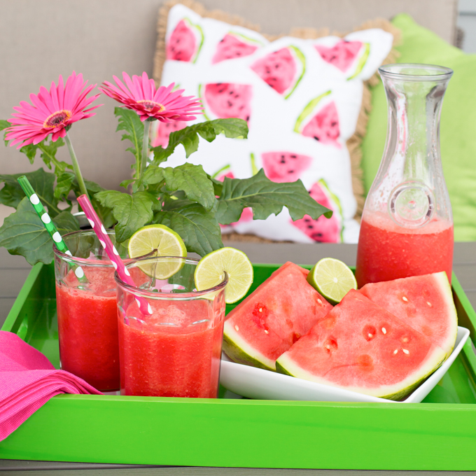 watermelon lime slush