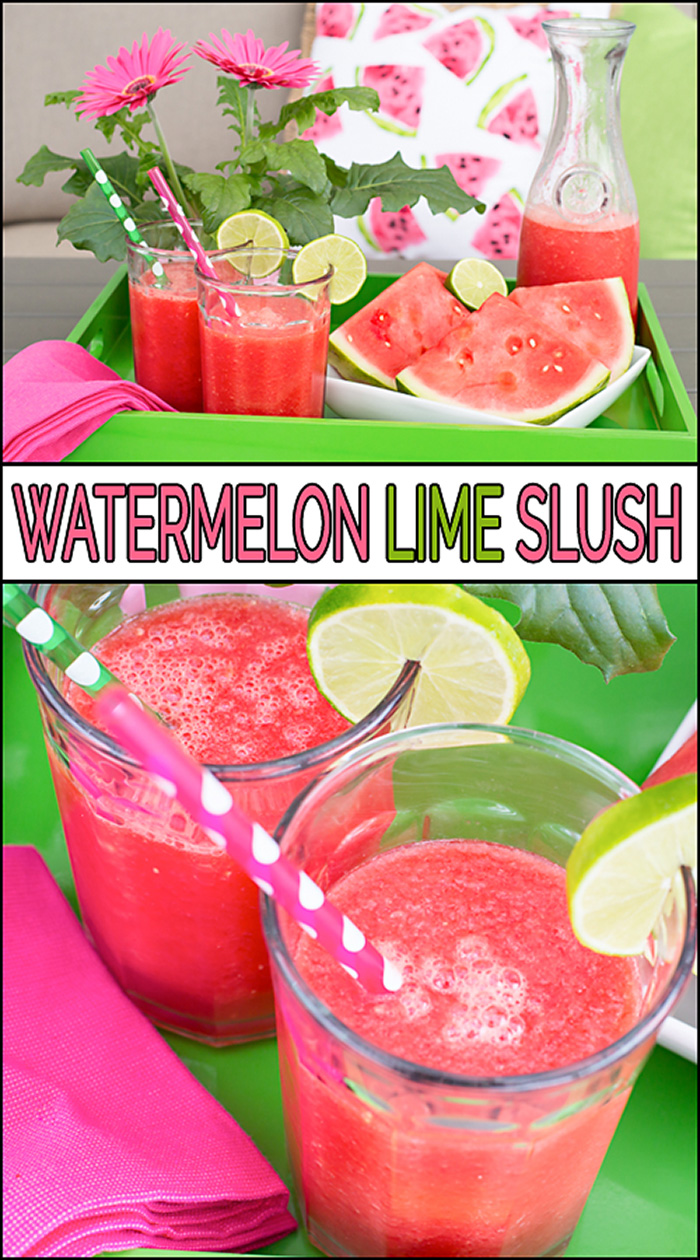 watermelon lime slush