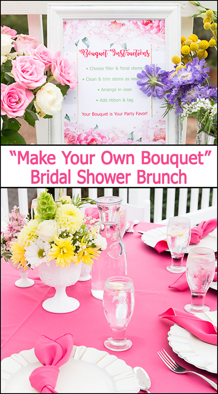 Make Your Own Bouquet Bridal Shower Brunch