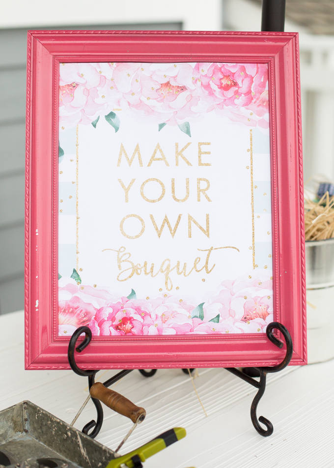 Make Your Own Bouquet Bridal Shower Brunch