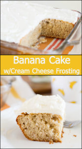 Banana Cake with Cream Cheese Frosting