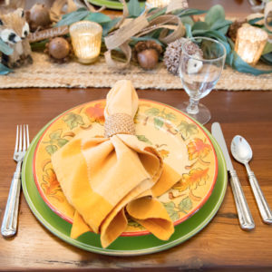 Woodland Themed Fall Tablescape