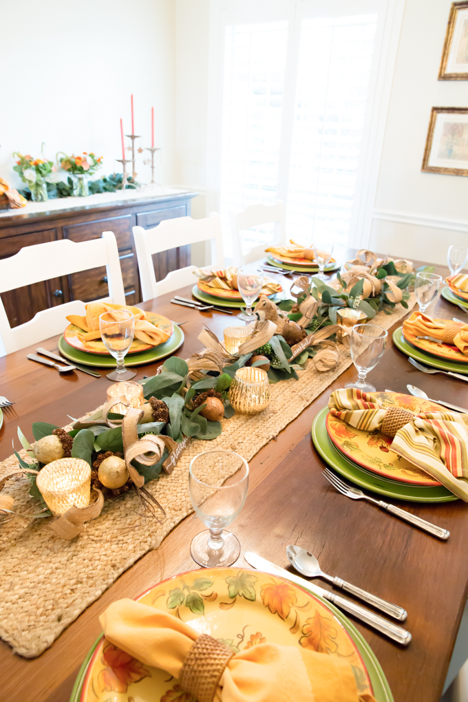 Woodland Themed Fall Tablescape