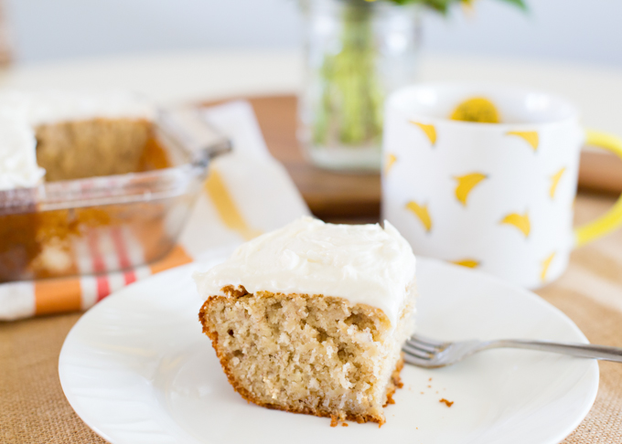 Banana Cake with Cream Cheese Frosting