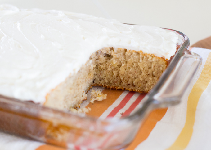 Banana Cake with Cream Cheese Frosting