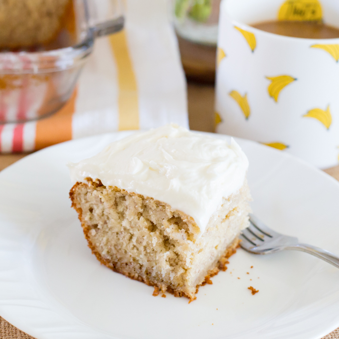 Banana Cake with Cream Cheese Frosting