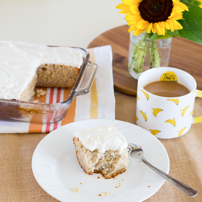 Banana Cake with Cream Cheese Frosting