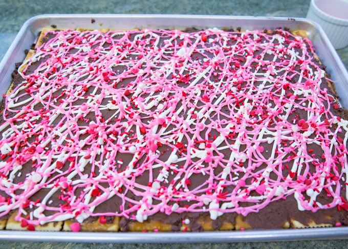 Valentine's Toffee Bark