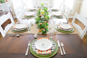 Carrot and Bunny Easter Tablescape