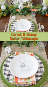 Carrot and Bunny Easter Tablescape