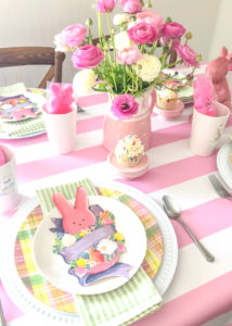 Pink Peep Easter Table