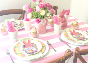 Pink Peep Easter Table