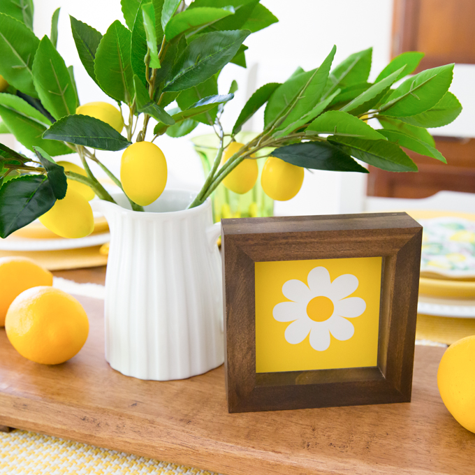 Lemon Themed Tablescape