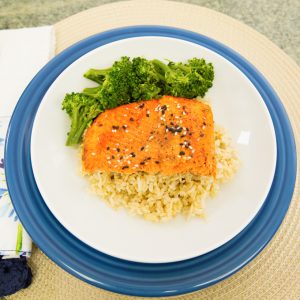 Air Fryer Hot Honey Salmon