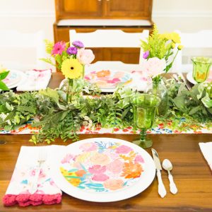 Bright Floral Summer Tablescape