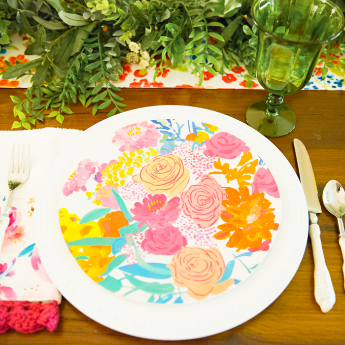 Bright Floral Summer Tablescape