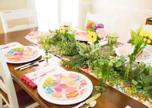 Bright Floral Summer Tablescape