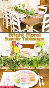 Bright Floral Summer Tablescape