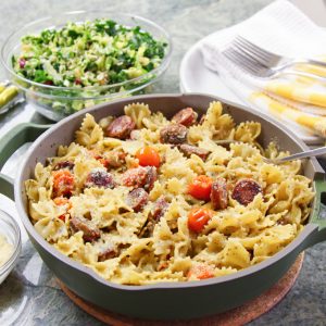 Pesto Pasta with Sausage