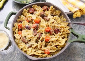 Pesto Pasta with Sausage