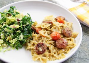 Pesto Pasta with Sausage