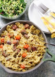 Pesto Pasta with Sausage