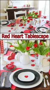 Red Heart Tablescape