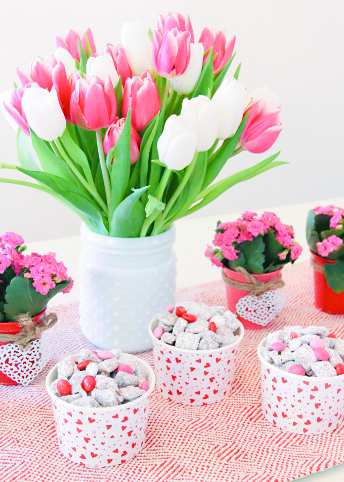 Valentines Muddy Buddies {aka Puppy Chow)