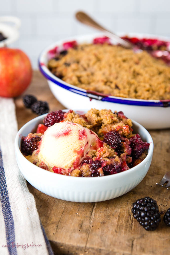 Apple Blackberry Crumble