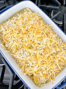 Green Chile Chicken Enchilada Casserole