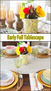 Early Fall Tablescape
