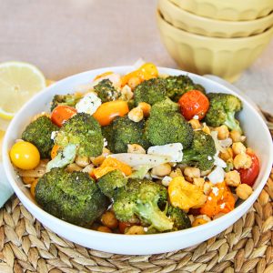 Roasted Chick-Peas with Broccoli